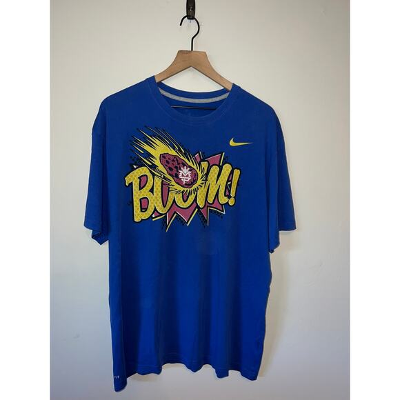 Nike Other - Nike Manny Pacquiao Shirt Boom! Boom Boxing Pacman Boxer Graphic Tee Blue XL